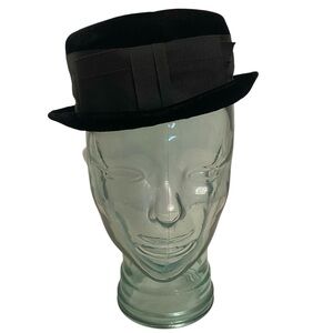 Original Caroline Vintage Black Velvet Hat
